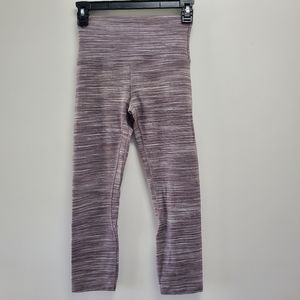 Lululemon Align Crop 21" Mini Space Dye Herringbone Jacquard Heathered Size 4